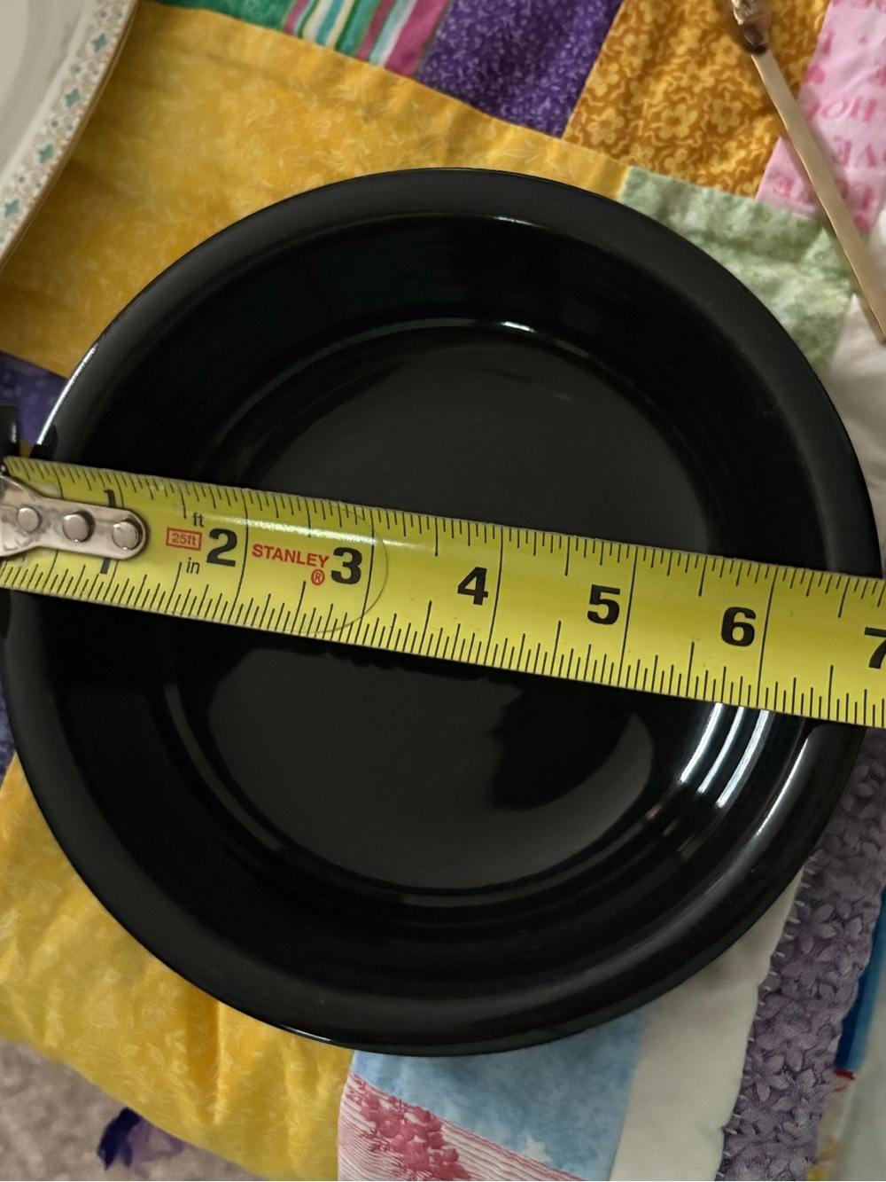 Fiesta Black Ceramic Serving Bowl